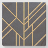 Art-Deco-Design Steinuntersetzer (Vorderseite)