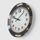 Art Deco Design Wall Clock Große Wanduhr (Winkel)