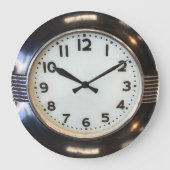 Art Deco Design Wall Clock Große Wanduhr (Vorderseite)