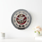 Art Deco Design Wall Clock Große Wanduhr (Zuhause)