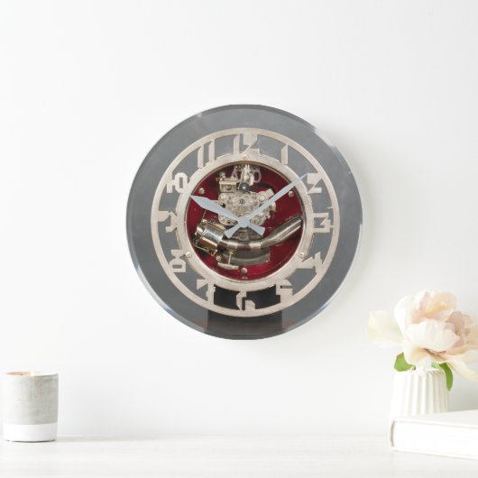 Art Deco Design Wall Clock Große Wanduhr (Zuhause)