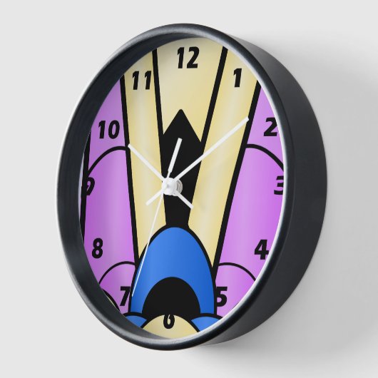 Art Deco Design Wanduhr (Winkel)