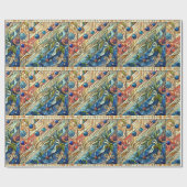 Art Deco Design Wrapping Paper Geschenkpapier (Flach)