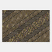 Art-Deco-Designs auf 3 Blättern 3 Geschenkartikel Geschenkpapier Set (Vorderseite 3)