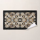 Art Deco Diamant-Eule Badhandtuch Set (Handtuch)
