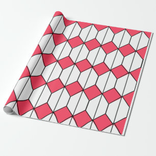 Art Deco Diamanten und Sechsecke Geschenkpapier