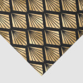Art Deco Diamantfächer-Musterdesign Seidenpapier (Detail)