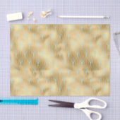 Art Deco Diamond Design, Gold & Aquamarin, Decoupa Seidenpapier (Handwerk)