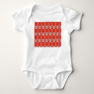 Art Deco Diamond Formen und Linien Baby Strampler