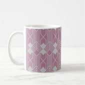 Art Deco Diamond Formen und Linien Kaffeetasse (Links)