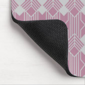 Art Deco Diamond Formen und Linien Mousepad (Ecke)
