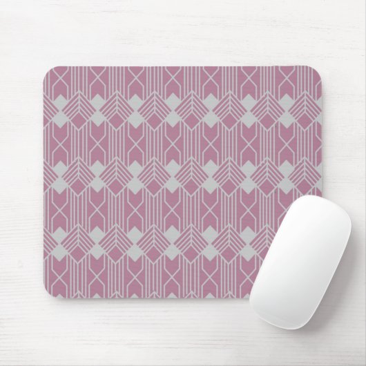 Art Deco Diamond Formen und Linien Mousepad (Mit Mouse)