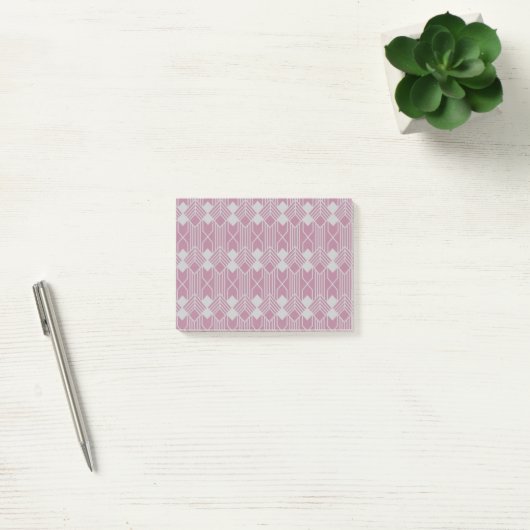 Art Deco Diamond Formen und Linien Post-it Klebezettel (Büro)