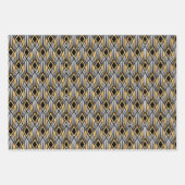 Art Deco Diamond Mustervordruckpapier Geschenkpapier Set (Vorderseite 3)