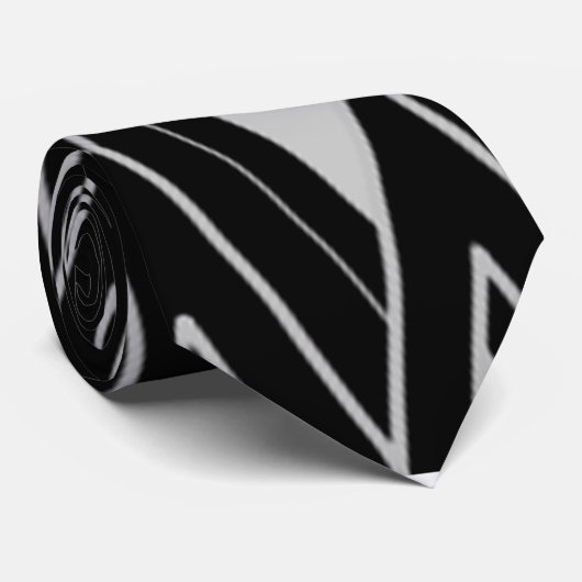 Art Deco Diamond Shapes Krawatte (Gerollt)