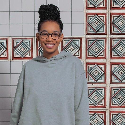 Art Deco Diamond Tiefe Mutter Aquamariner Rost Fliese