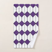 Art Deco Diamonds and Hexagons  Badhandtuch Set (Handtuch)