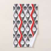 Art Deco Diamonds and Triangle Towel Badhandtuch Set (Handtuch)