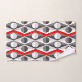 Art Deco Diamonds and Triangle Towel Badhandtuch Set (Handtuch)