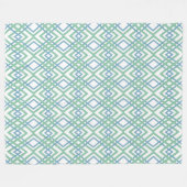 Art Deco Diamonds Fleecedecke (Vorderseite (Horizontal))