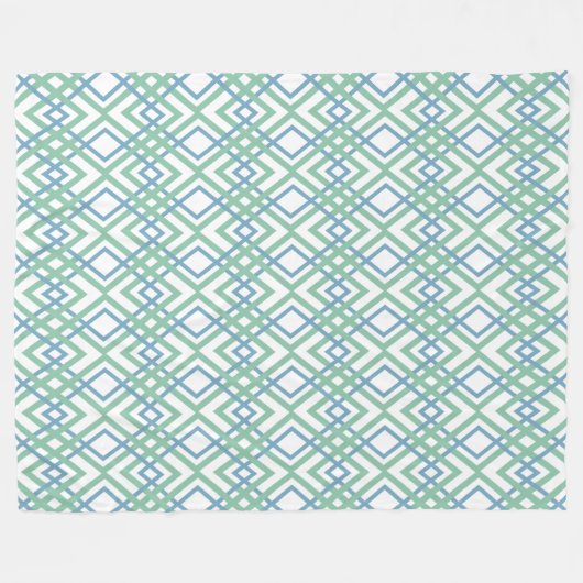 Art Deco Diamonds Fleecedecke (Vorderseite (Horizontal))