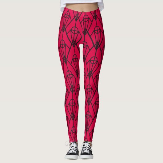 Art Deco Diamonds Leggings (Vorderseite)