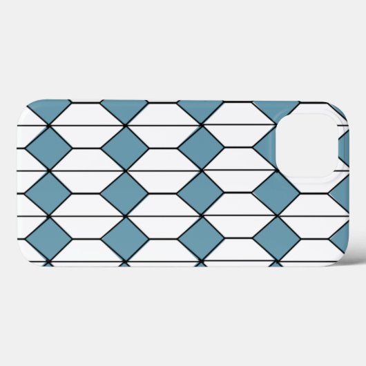 Art Deco Diamonds und Hexagons Case-Mate iPhone Hülle (Rückseite (Horizontal))