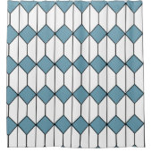 Art Deco Diamonds und Hexagons Duschvorhang (Vorderseite)