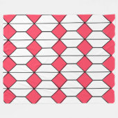 Art Deco Diamonds und Hexagons Fleecedecke (Vorderseite (Horizontal))