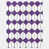 Art Deco Diamonds und Hexagons Fleecedecke (Vorderseite)