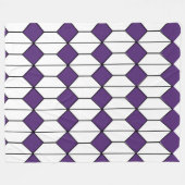 Art Deco Diamonds und Hexagons Fleecedecke (Vorderseite (Horizontal))