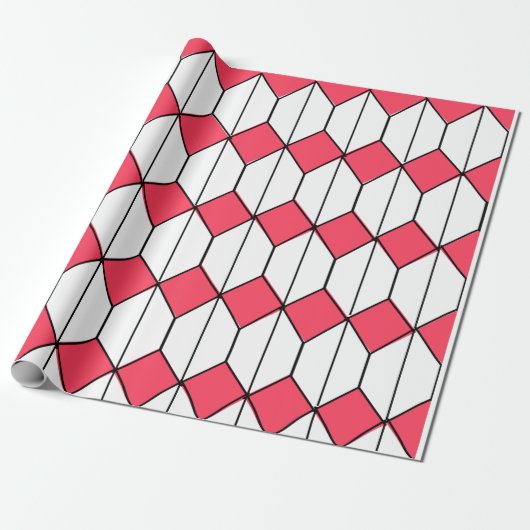 Art Deco Diamonds und Hexagons Geschenkpapier (Ungerollt)