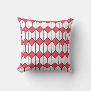 Art Deco Diamonds und Hexagons Kissen