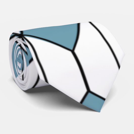 Art Deco Diamonds und Hexagons Krawatte (Gerollt)
