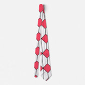 Art Deco Diamonds und Hexagons Krawatte (Rückseite)