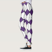 Art Deco Diamonds und Hexagons Leggings (Links)