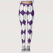 Art Deco Diamonds und Hexagons Leggings (Vorderseite)