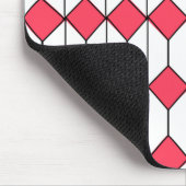 Art Deco Diamonds und Hexagons Mousepad (Ecke)