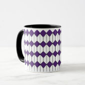 Art Deco Diamonds und Hexagons Tasse (Vorderseite Links)
