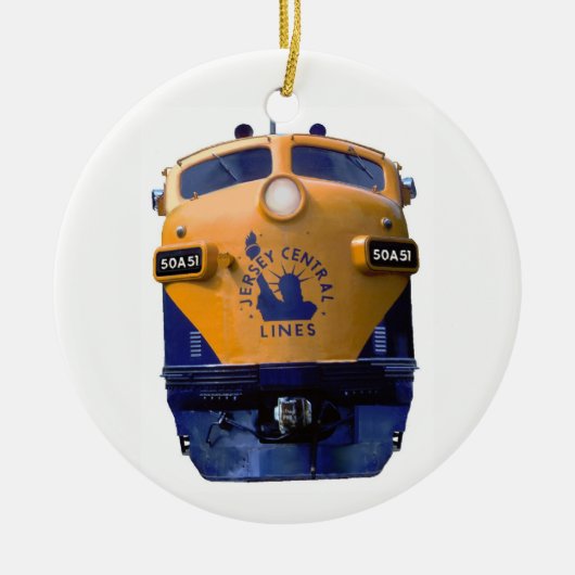 Art Deco Diesel Locomotive Keramik Ornament (Vorne)