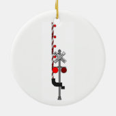 Art Deco Diesel Locomotive Keramik Ornament (Hinten)