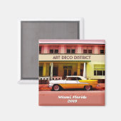 Art Deco District, Miami, Florida w/out year Magnet (Vorderseite/Rückseite)