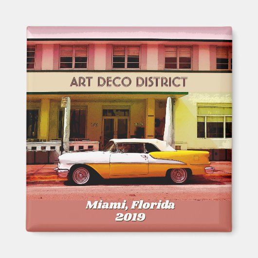 Art Deco District, Miami, Florida w/out year Magnet (Vorne)