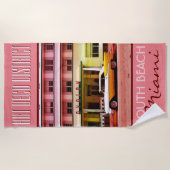 Art Deco District South Beach Miami Strandtuch (Vorderseite)