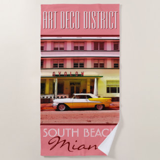 Art Deco District South Beach Miami Strandtuch