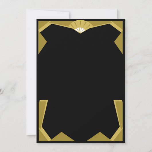 Art Deco Doll Einladung (Rückseite)