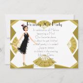 Art Deco Doll Einladung (Vorderseite)