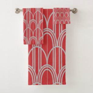 Art Deco Domes Badhandtuch Set