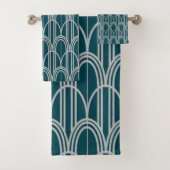 Art Deco Domes Badhandtuch Set (Insitu)