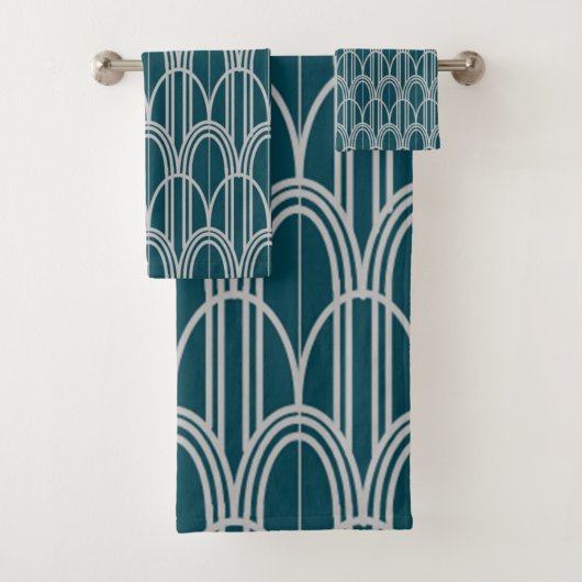 Art Deco Domes Badhandtuch Set (Insitu)